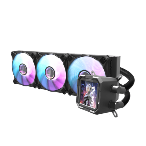 DarkFlash DV360S 360mm ARGB AIO Liquid CPU Cooler - Black