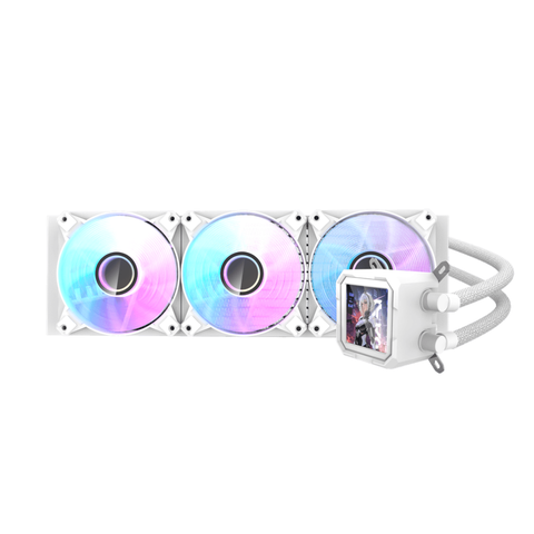 DarkFlash DV360S 360mm ARGB AIO Liquid CPU Cooler - White
