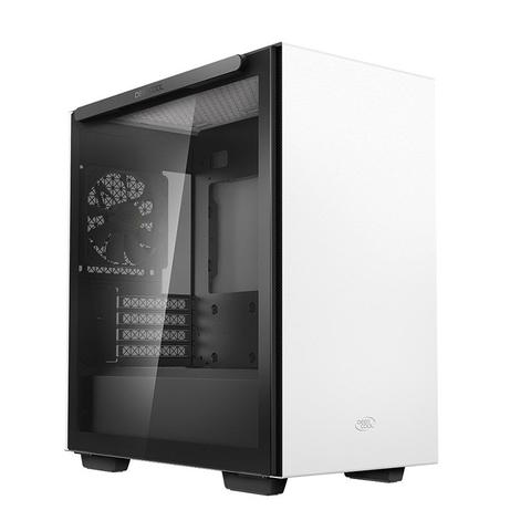 Deepcool MACUBE 110 Tempered Glass Mini Tower Micro-ATX Case - White