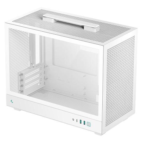 DeepCool CH160 PLUS Portable Micro-ATX Compact PC Case - White
