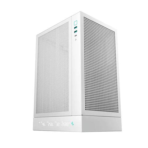DeepCool CH170 DIGITAL WH Vertical Mini-ITX Case - White