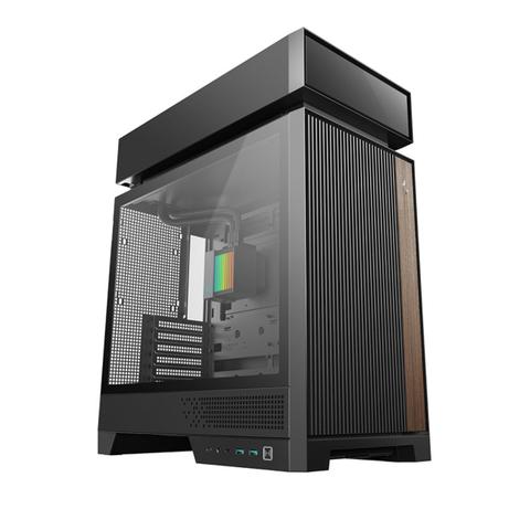 DeepCool CL6600 ATX Case with Inbuilt AIO ARGB Liquid Cooler - Black