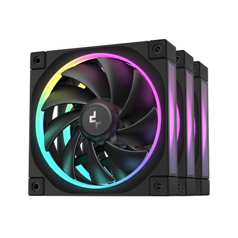 DeepCool FL12 ARGB 120mm Black Fan - 3 pack