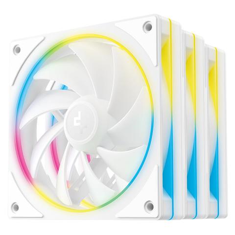 DeepCool FL12 SE ARGB 120mm White Fan - 3 Pack