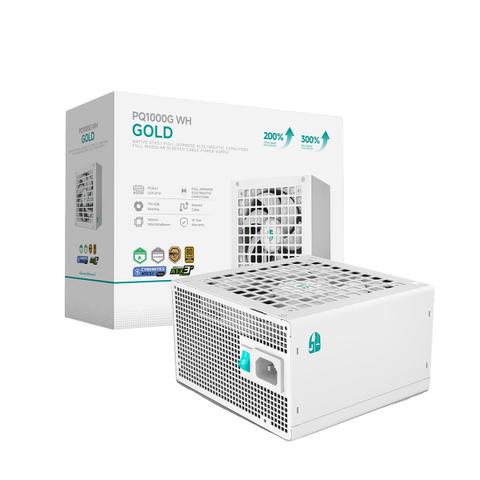DeepCool Gamer Storm PQ1000G 1000W 80+ Gold PCIe 5.1 ATX 3.1 Fully Modular Power Supply - White