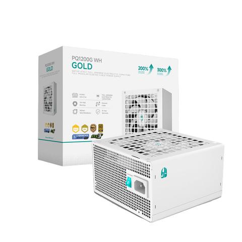 DeepCool Gamer Storm PQ1200G 1200W 80+ Gold PCIe 5.1 ATX 3.1 Fully Modular Power Supply - White