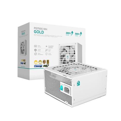 DeepCool Gamer Storm PQ750G 750W 80+ Gold PCIe 5.1 ATX 3.1 Fully Modular Power Supply - White