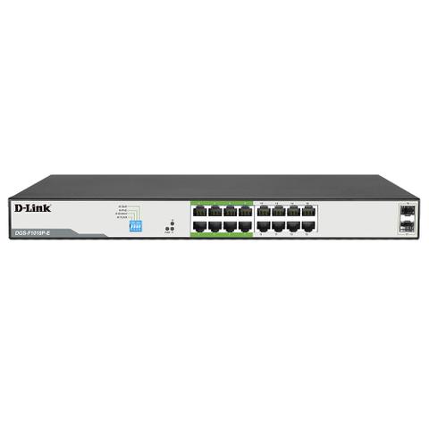 D-Link 18-Port Gigabit PoE Switch w/ 16 PoE+ Ports & 2 SFP Uplinks