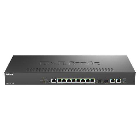 D-Link 12-Port Multi-Gigabit Managed PoE Switch w/ 8 PoE+ & 4 10G Ports