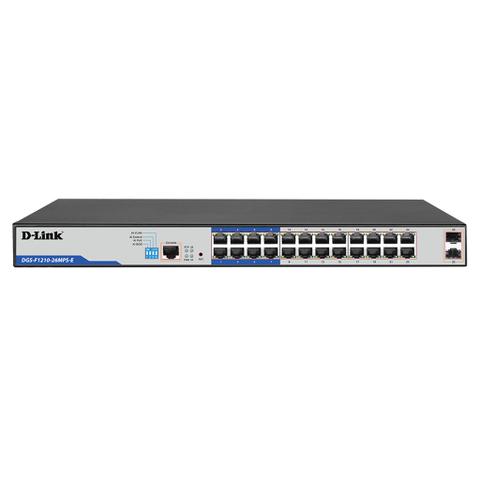 D-Link 26-Port 380W Gigabit Smart Managed PoE Switch w/ 24 PoE+ Ports & 2 SFP Ports