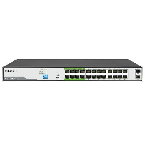 D-Link 26-Port Gigabit PoE Switch w/ 24 PoE+ Ports & 2 SFP Uplinks
