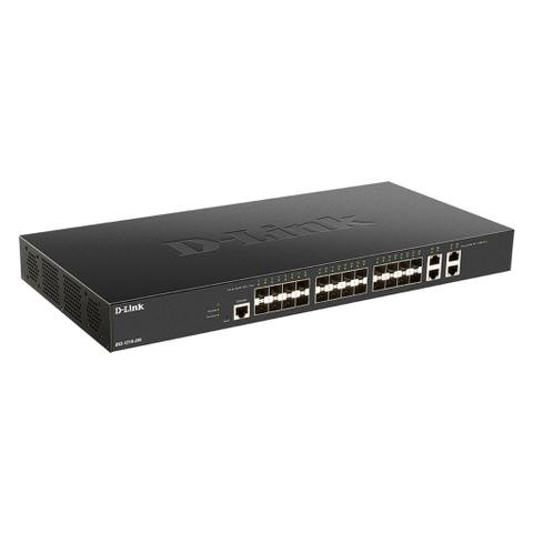 D-Link 28-Port Gigabit Managed Switch w/ 24 SFP+ & 4 10G Ports