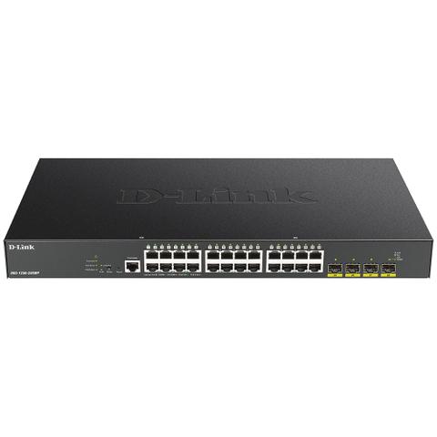 D-Link 28-Port Gigabit Smart Managed PoE Switch w/ 24 RJ45 & 4 SFP+ 10G Ports