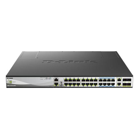 D-Link 30-Port Multi-Gigabit Managed PoE Switch w/ 24 PoE, 2 10GB, 4 SFP28 Ports