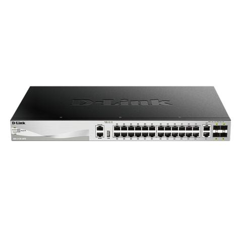 D-Link 30-Port Stackable Managed Switch w/ 24 Ports & 6 10G Ports