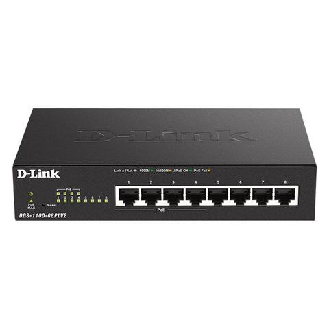 D-Link 8-Port Gigabit Smart Managed PoE Switch with 4 PoE Ports