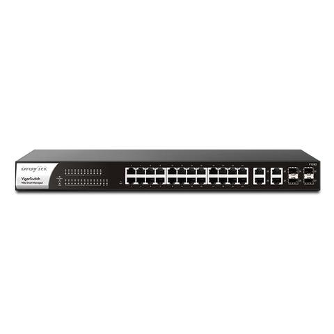DrayTek VigorSwitch P1282 28-Port Web Smart Managed Gigabit Switch