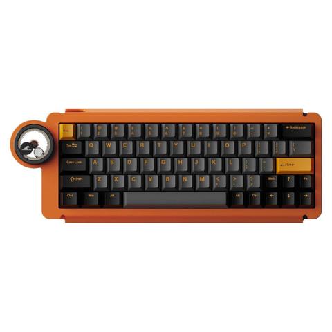 Dry Studio Ice Ring 63 RT HE Magnetic Starburst Orange Wired Gaming Keyboard - TTC King of Magnetic RGB