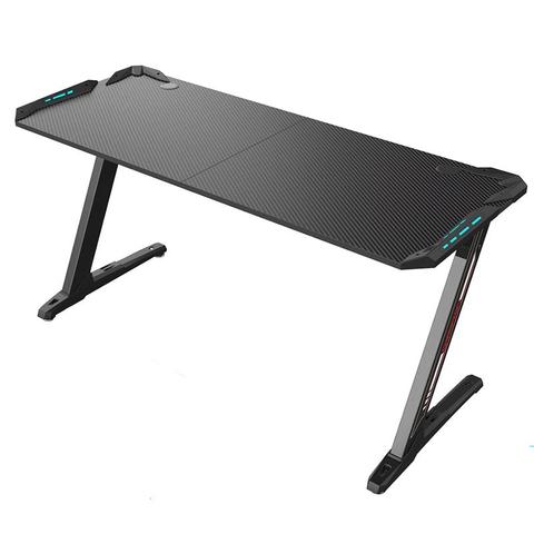 Eureka Ergonomic Z60 60" RGB Gaming Desk - Black