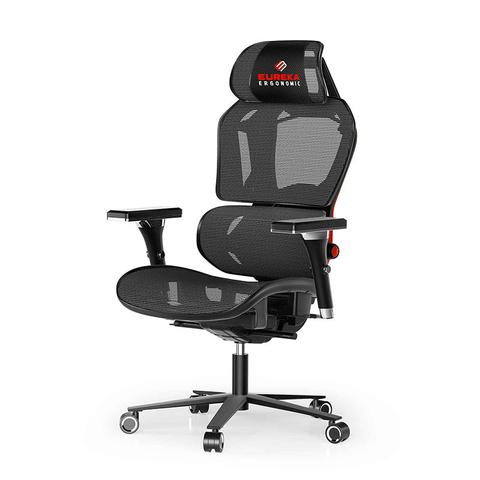 Eureka GC05 Typhon Series Ergonomic Mesh Chair - Black/Red