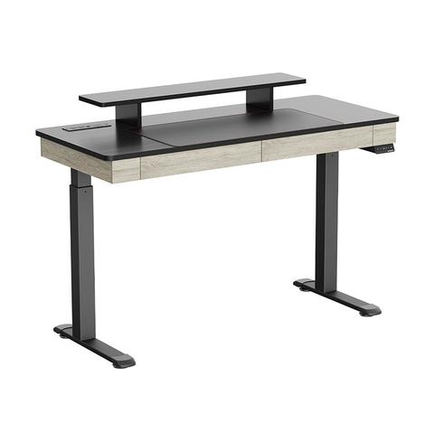Eureka I55 Two-Drawer Electric Standing Desk - Rustic Grey