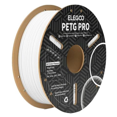 Elegoo Filament Roll PETG - Pro White (1.75mm, 1KG)