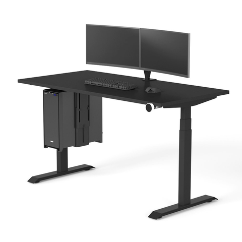 Elevate Ergonomics Rectangle Battlestation Desk - Black (1800x750mm)