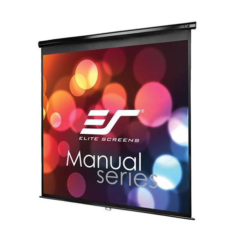 Elite Screens Manual 119" 1:1 Pulldown Projection Screen - Black
