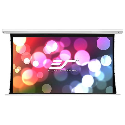 Elite Screens Saker Tab Tension 110" 16:9 Motorised Projection Screen - 24" Drop
