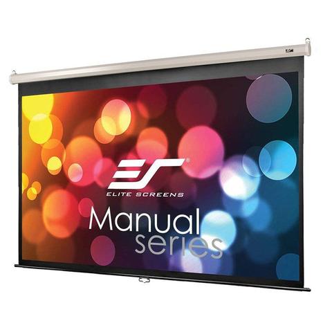 Elite Screens Manual 135" 16:9 Pulldown Projection Screen - White
