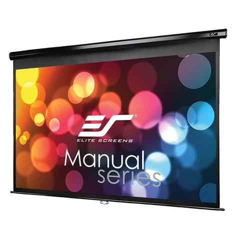 Elite Screens Manual 135" 16:9 Pulldown Projection Screen - Black