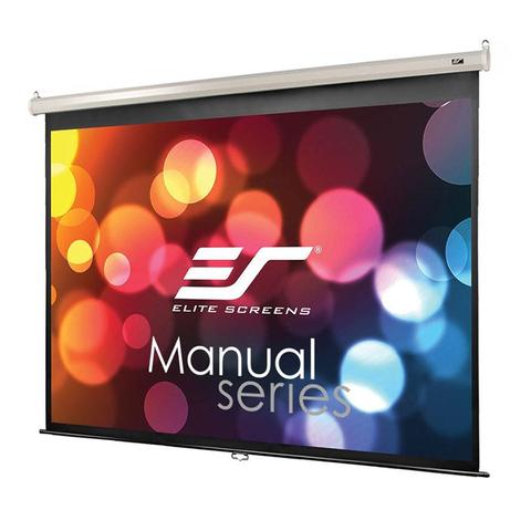 Elite Screens Manual 135" 4:3 Pulldown Projection Screen - White