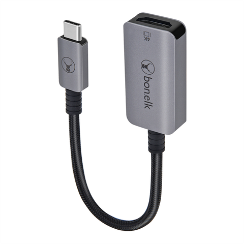Bonelk 15cm Long-Life USB-C to 4K HDMI Adapter (Space Grey)