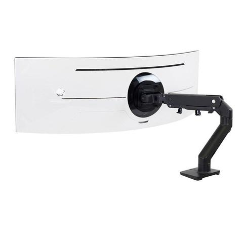 Ergotron HX Desk Curved Monitor 49" Arm Mount with HD Pivot - Black