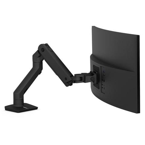 Ergotron HX Desk Monitor Heavy Duty Arm Mount up to 49" - Black