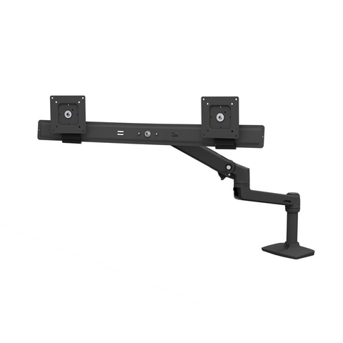 Ergotron LX Desk Dual Direct Arm Dual Monitor Mount - Matte Black