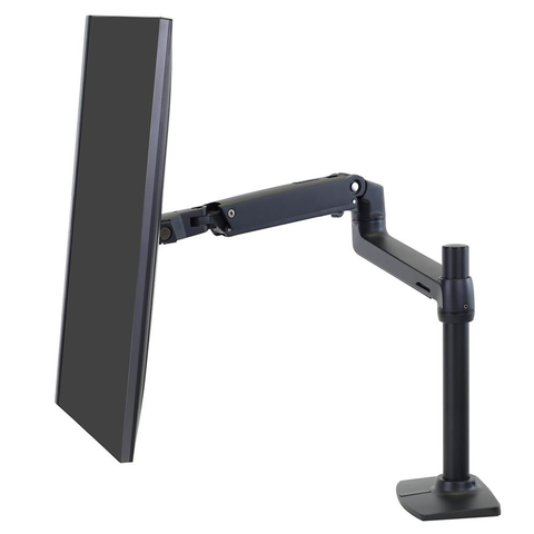 Ergotron LX Desk Monitor Arm - Tall Pole (Matte Black)