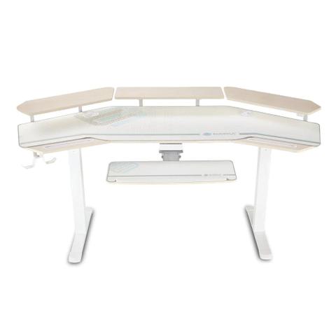 Eureka ES71-MW Ergo Studio Electric Standing Desk + Keyboard Tray - Maple White
