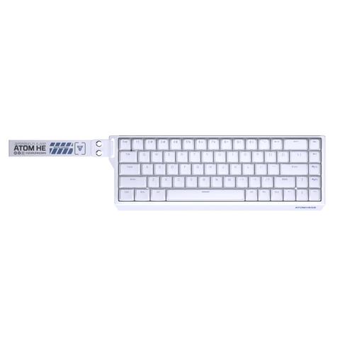 Fantech ATOM HE68 8K Wired Magnetic Keyboard (White) (Magnetic Emerald Switch)