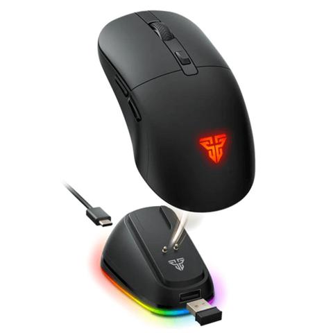 Fantech KANATA Tri-Mode Wireless Gaming Mouse w/ ARGB Charging Dock - Black