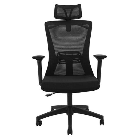 Fantech Office Chair Ergonomic Breathable Mesh with Adjustable 3D Soft Armrest - Black
