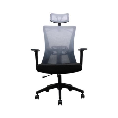 Fantech Office Chair Ergonomic Breathable Mesh with Adjustable 3D Soft Armrest - Grey