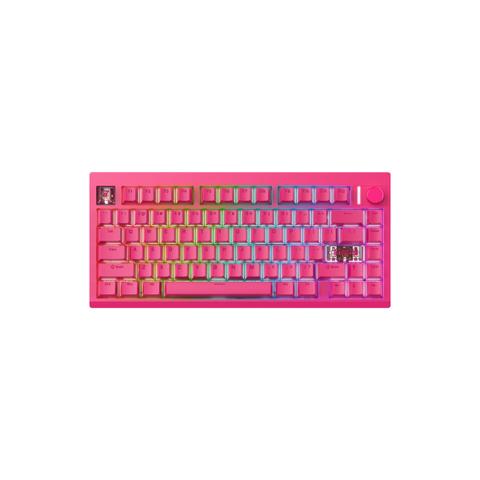 Fantech MAXFIT8 QMK Wireless Mechanical Keyboard (Pink) (White Switch)
