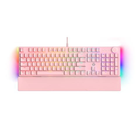 Fantech MAXPOWER II Wired Hot-Swap RGB Mechanical Keyboard - Speed Grey Switch (Pink)