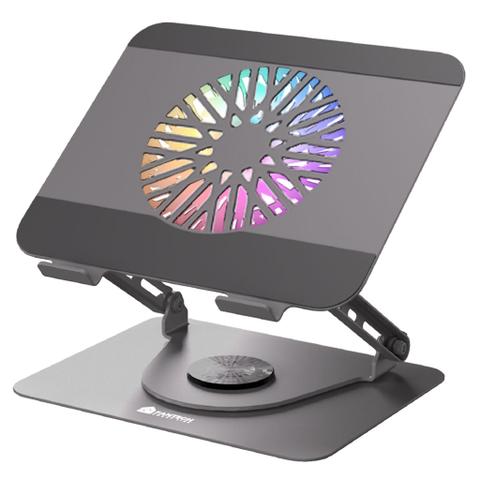 Fantech NC30 Notebook Laptop Cooler RGB Cooling Stand with 360 Rotating Base - Grey