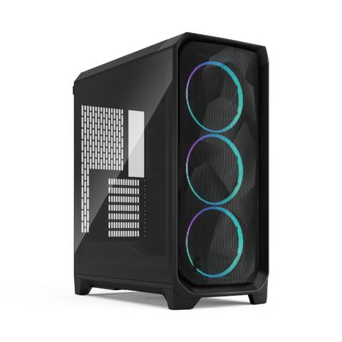 Fractal Design Meshify 3 Tempered Glass E-ATX Mid Tower Case - Black RGB TG Light Tint