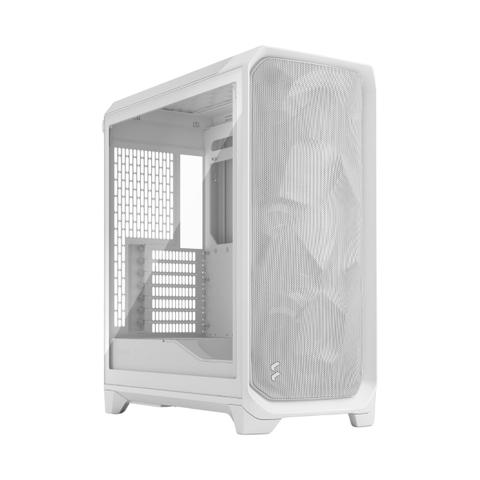 Fractal Design Meshify 3 Tempered Glass E-ATX Mid Tower Case - White TG Clear Tint