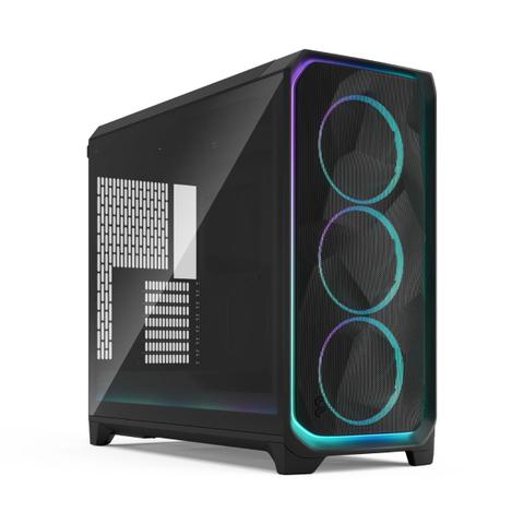 Fractal Design Meshify 3 XL Tempered Glass Full Tower Case - Ambience Pro RGB Black TG Light Tint