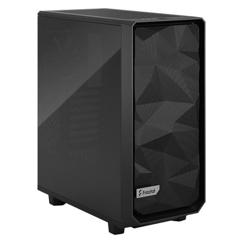 Fractal Design Meshify 2 Compact TG Mid-Tower ATX Case - Black - Dark Tint