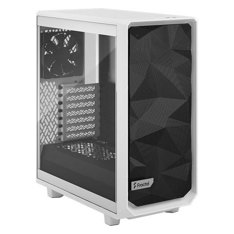 Fractal Design Meshify 2 Compact TG Mid-Tower ATX Case - White - Clear Tint
